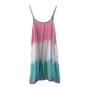 JUSTICE Tye Dye Cotton Spaghetti Strap Dress size 12